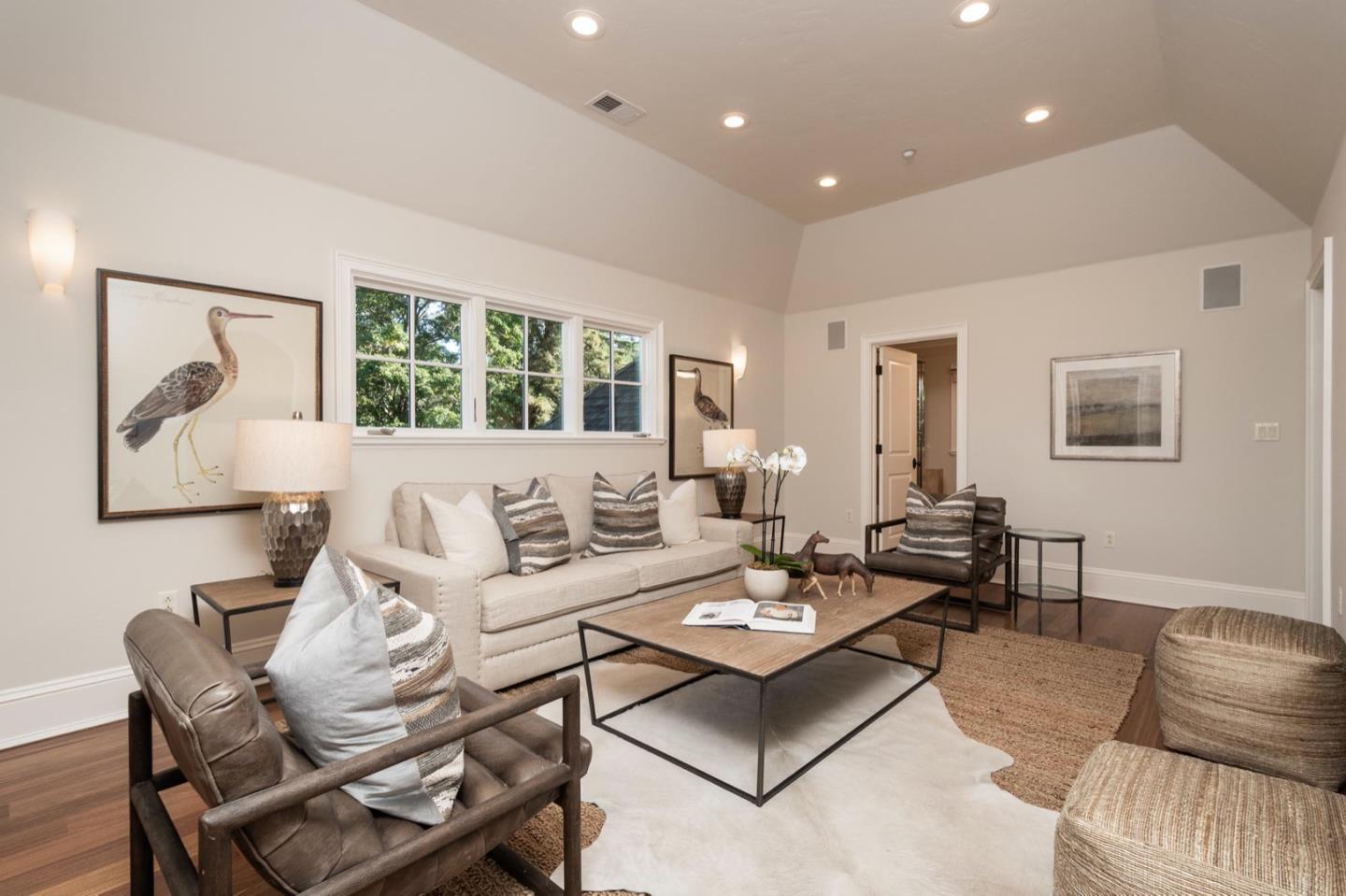 521 Roehampton Road Hillsborough, CA 94010 - Photo 35 of 51 a living room with furniture and a large window
