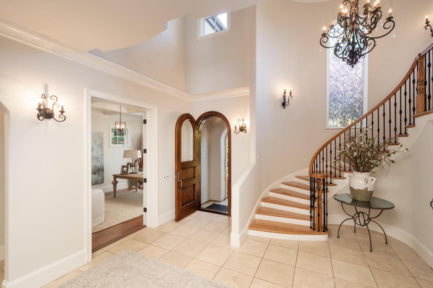 521 Roehampton Road Hillsborough, CA 94010 - Photo 6 of 51 a view of entryway and hall with a mirror