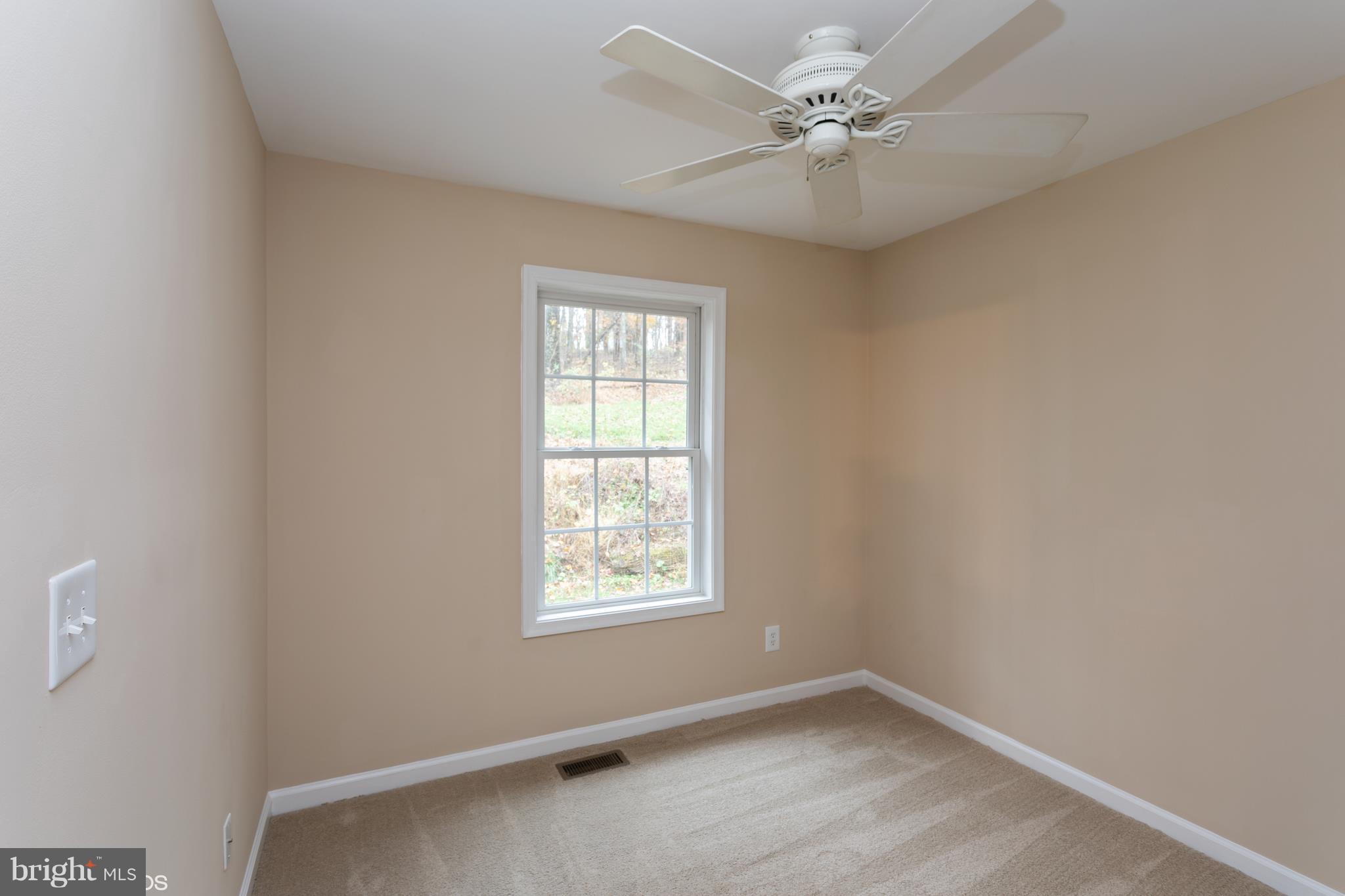 322 Freeze Road Linden, VA 22642 - Photo 18 of 26 an empty room with windows and fan