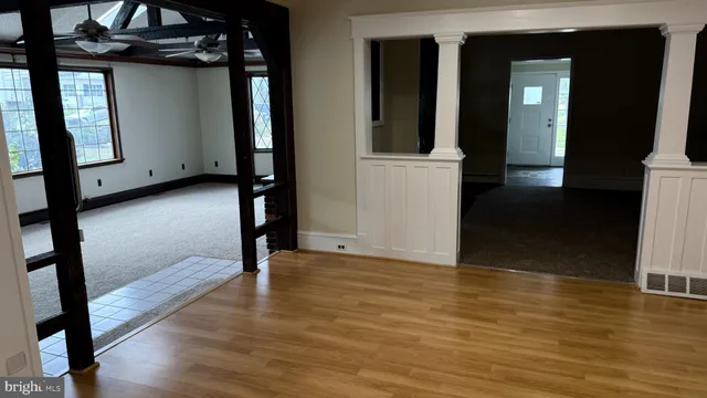 a view of an empty room