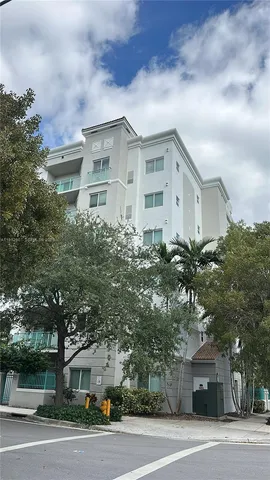 a front view of a building