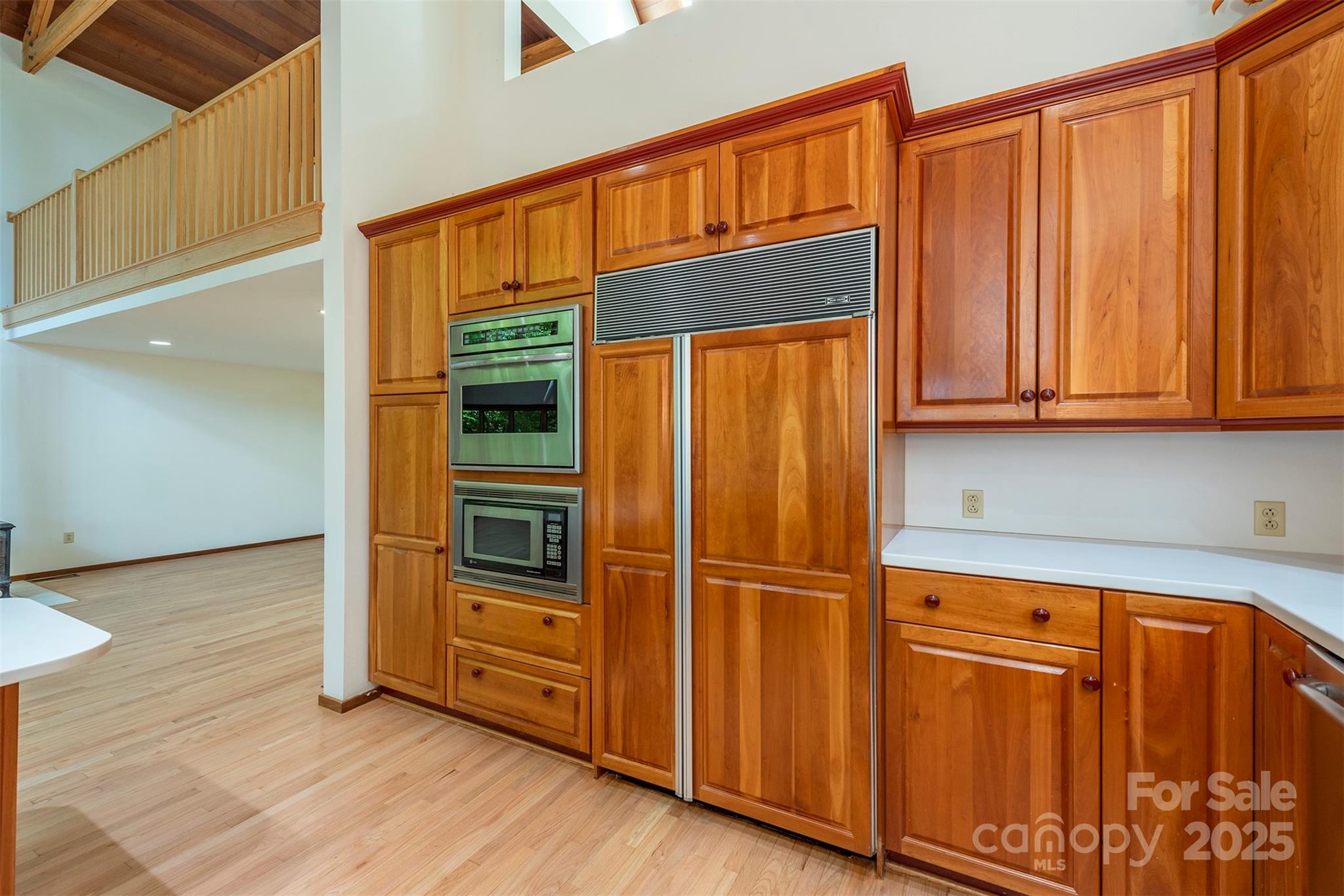 7 Winding Poplar Road Black Mountain, NC 28711 - Photo 18 of 48 a view of a kitchen with wooden cabinets