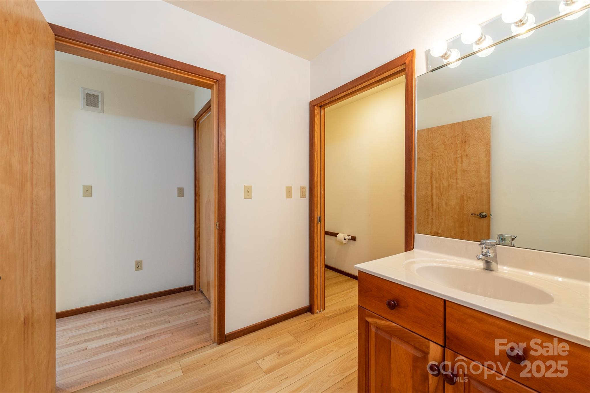 7 Winding Poplar Road Black Mountain, NC 28711 - Photo 26 of 48 a bathroom with a sink and a mirror