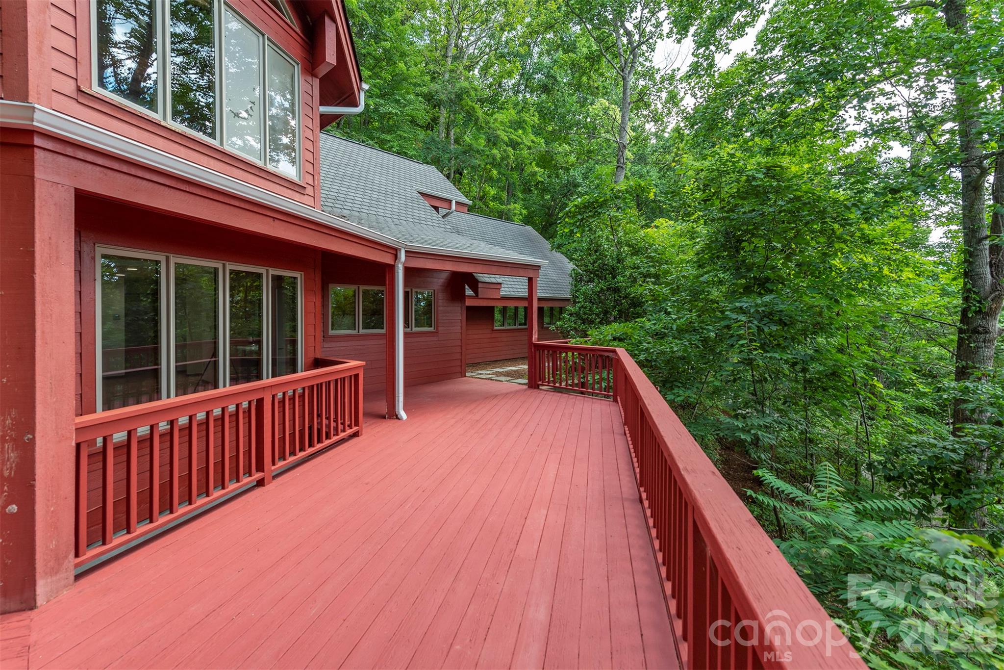 7 Winding Poplar Road Black Mountain, NC 28711 - Photo 45 of 48 a view of balcony with deck and yard