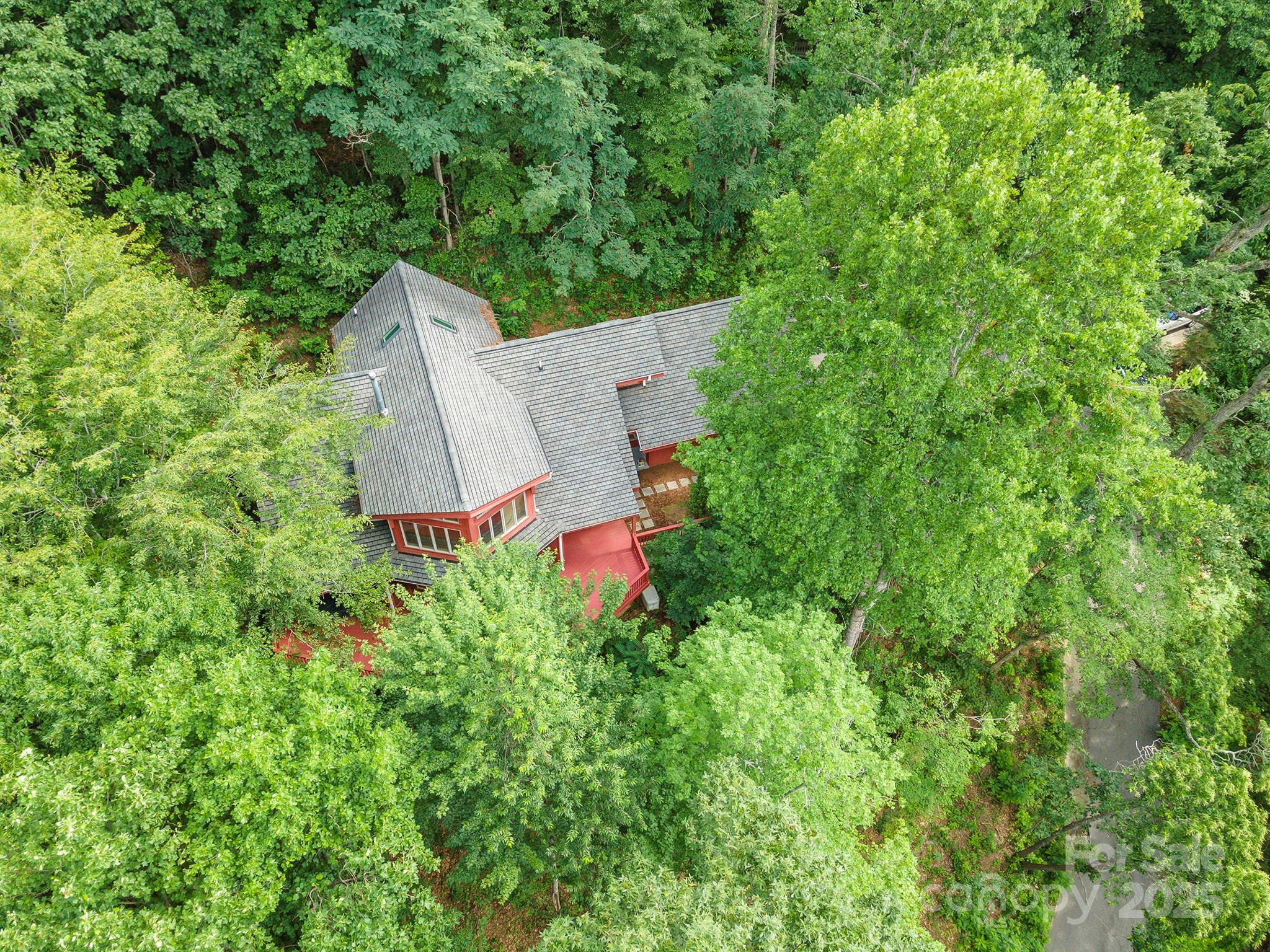 7 Winding Poplar Road Black Mountain, NC 28711 - Photo 6 of 48 an aerial view of a house with yard and outdoor space