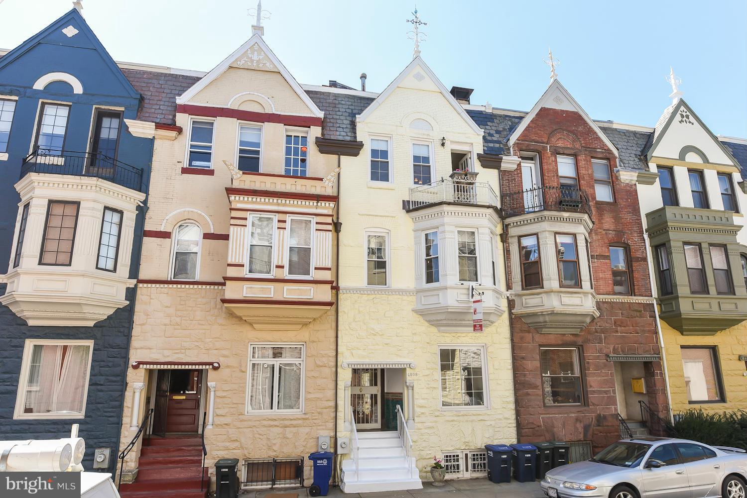 a front view of a residential houses