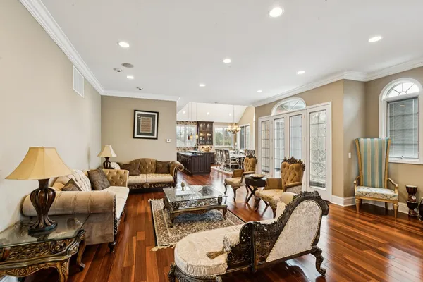a kitchen with stainless steel appliances granite countertop a stove and cabinets