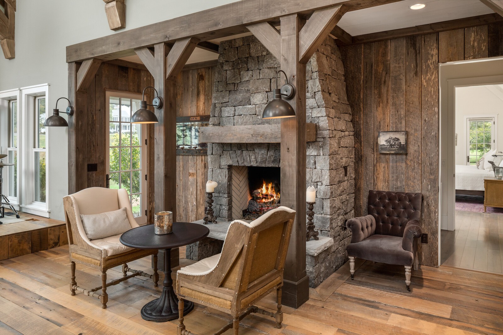3377 Bailey Road Franklin, TN 37064 - Photo 4 of 49 a living room with furniture and a fireplace
