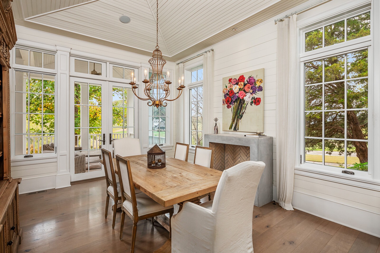 3377 Bailey Road Franklin, TN 37064 - Photo 34 of 49 a view of a dining room with furniture wooden floor and chandelier