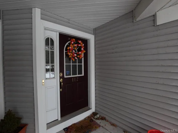 a view of front door