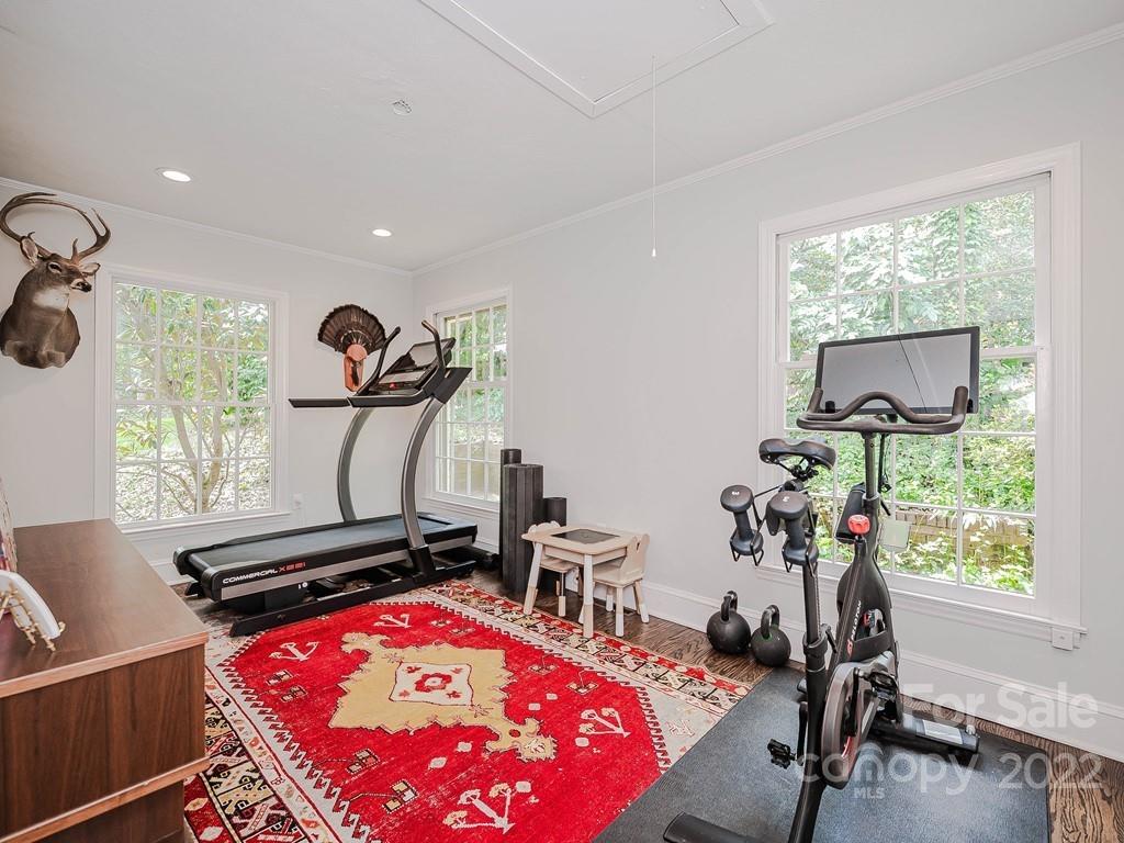 415 Ashworth Road Charlotte, NC 28211 - Photo 26 of 43 a view of a room with gym equipment