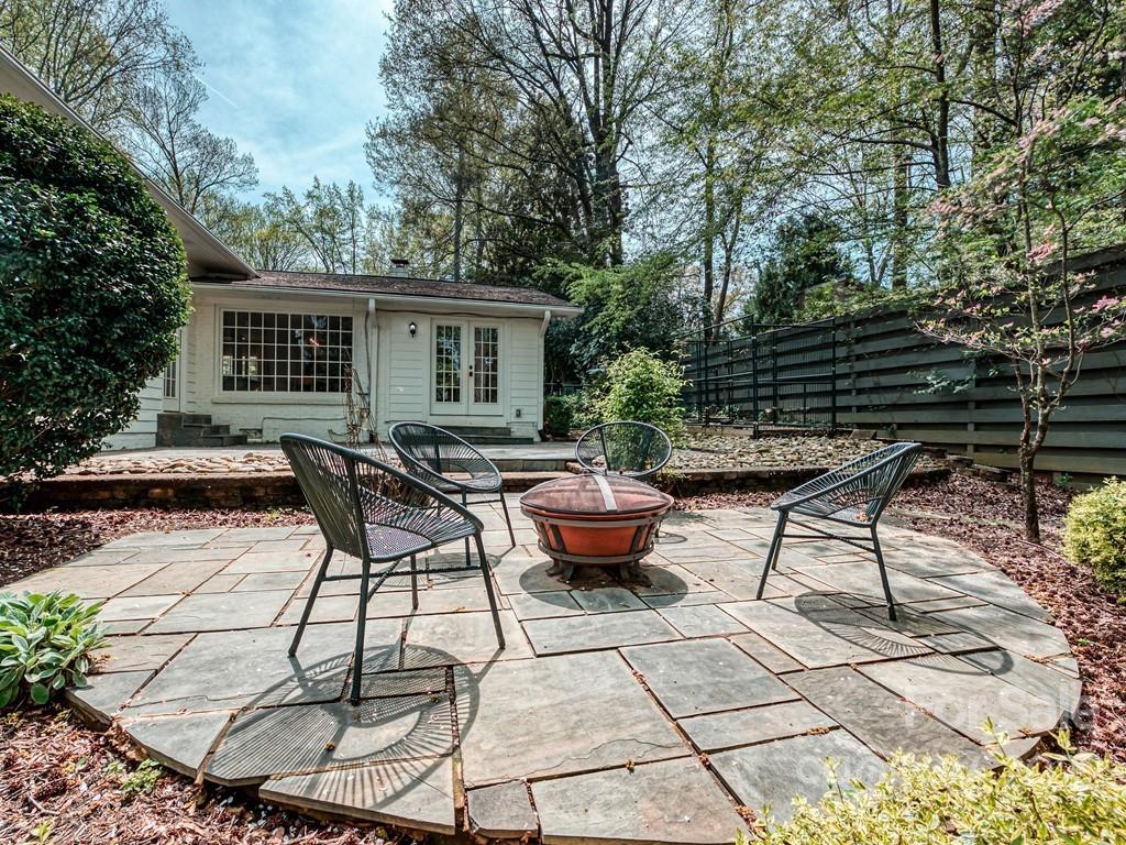 415 Ashworth Road Charlotte, NC 28211 - Photo 36 of 43 a view of backyard with outdoor seating