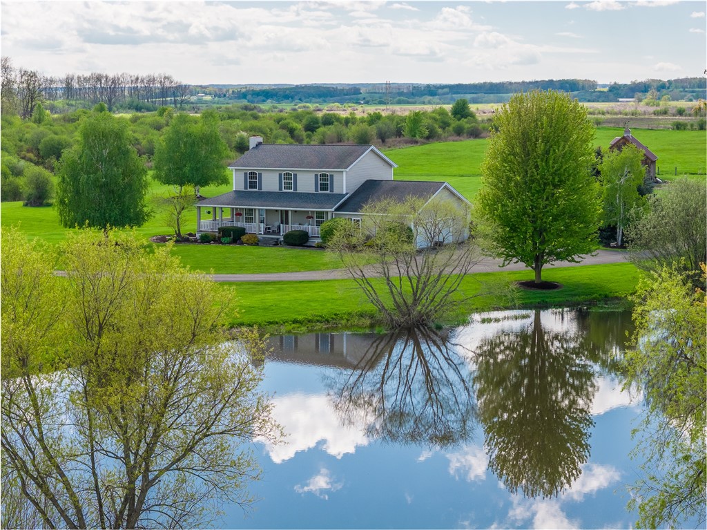 4128 River Road York, NY 14533 - Photo 3 of 50 SPECTACULAR COUNTRY ESTATE WITH PICTURESQUE POND &