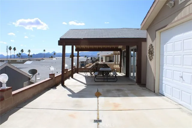 a view of city from a balcony