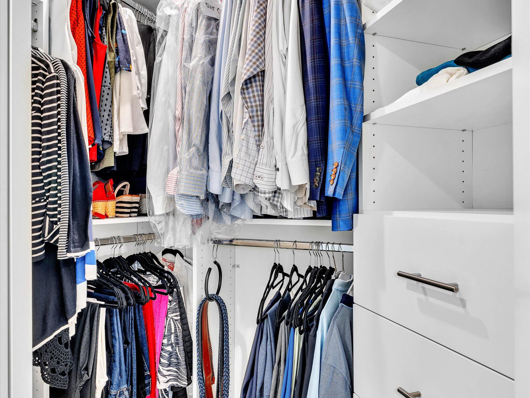 500 South Ocean Boulevard, Unit 909 Boca Raton, FL 33432 - Photo 34 of 101 a view of walk in closet with clothes and shoes