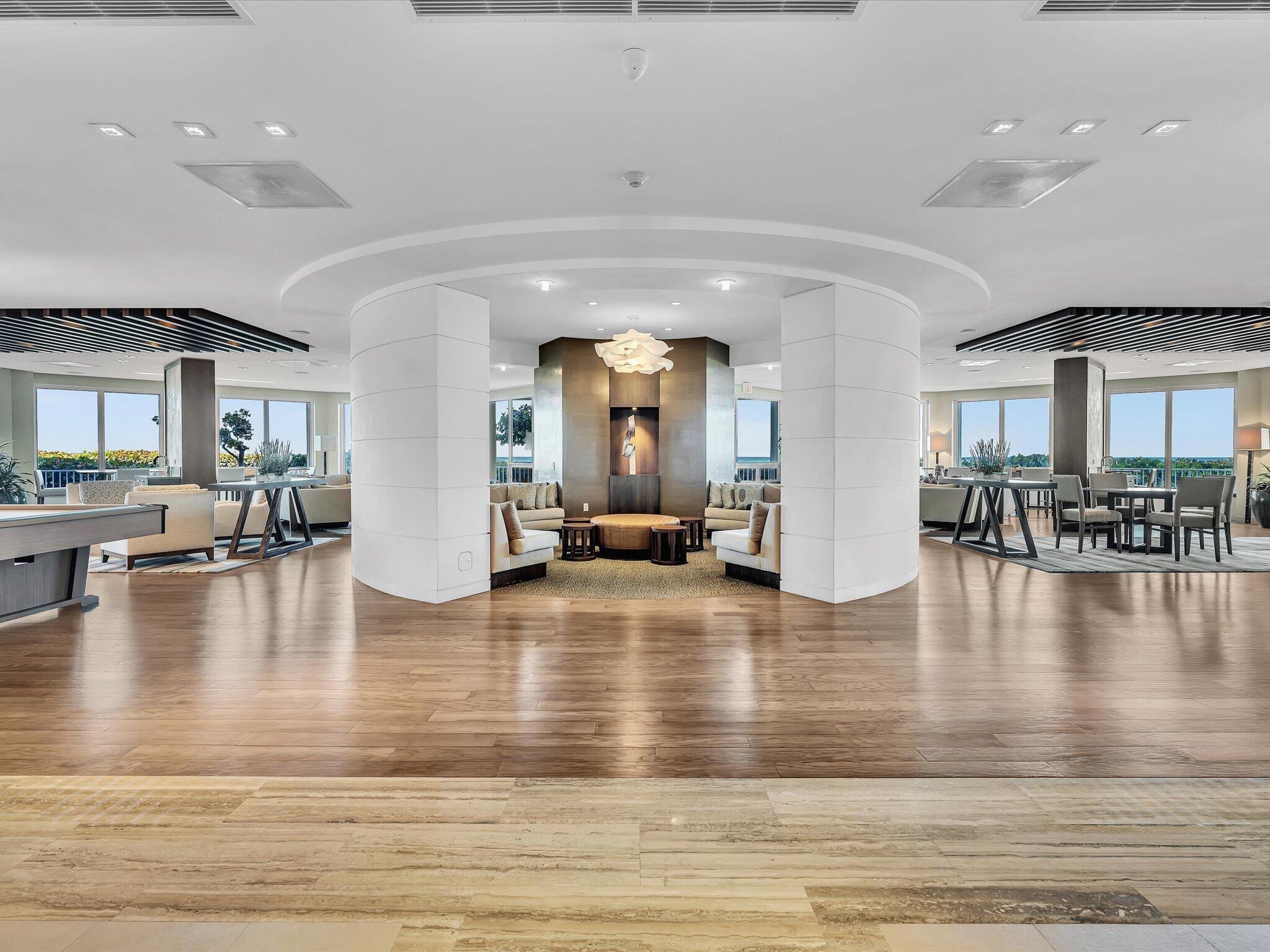 500 South Ocean Boulevard, Unit 909 Boca Raton, FL 33432 - Photo 49 of 101 a view of dining room with hardwood floor and a view of living room