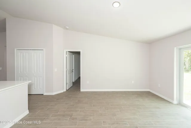 a view of an empty room