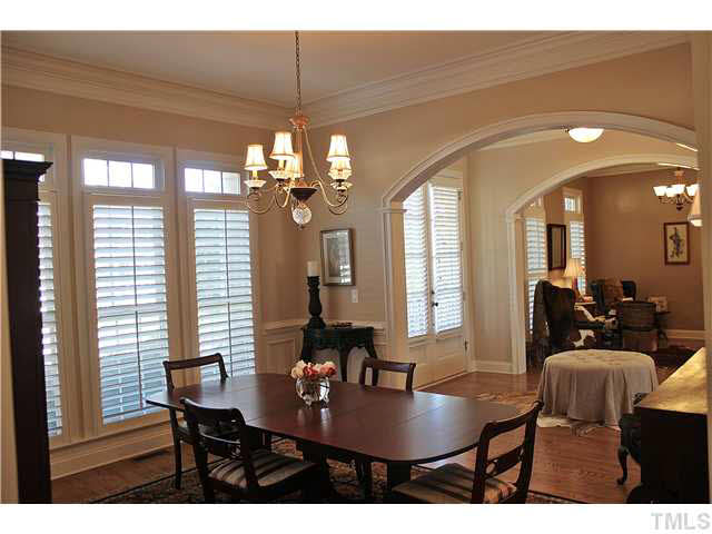 11826 Lowery Ridge Drive Raleigh, NC 27614 - Photo 3 of 25 Beautiful arched passageways, and hardwood floors throughout this ENTIRED home. Yes, all 3 floors.