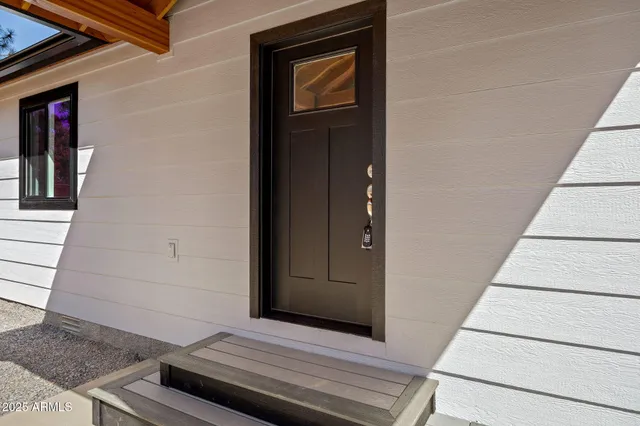 a view of front door