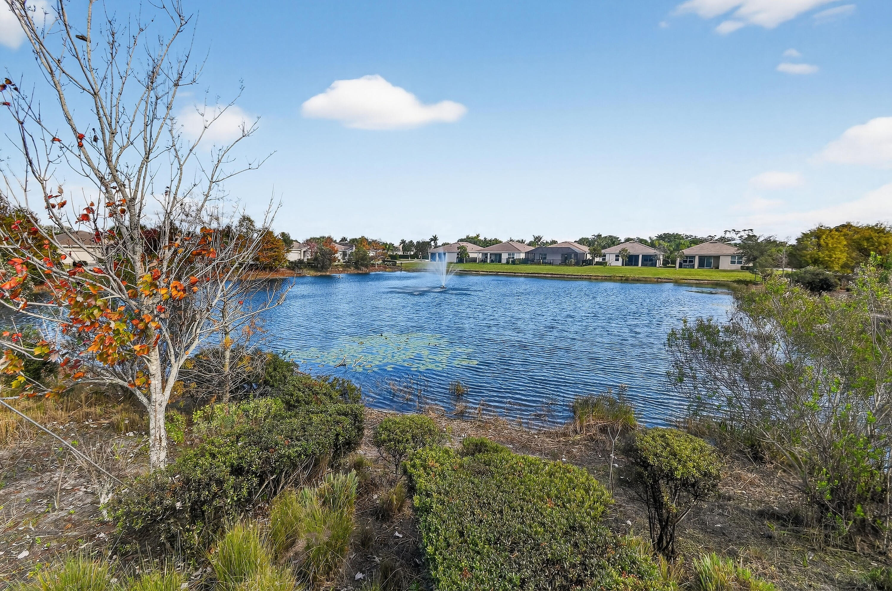 7561 Southwest Harbor Cove Drive Stuart, FL 34997 - Photo 61 of 62 a view of a lake from a yard