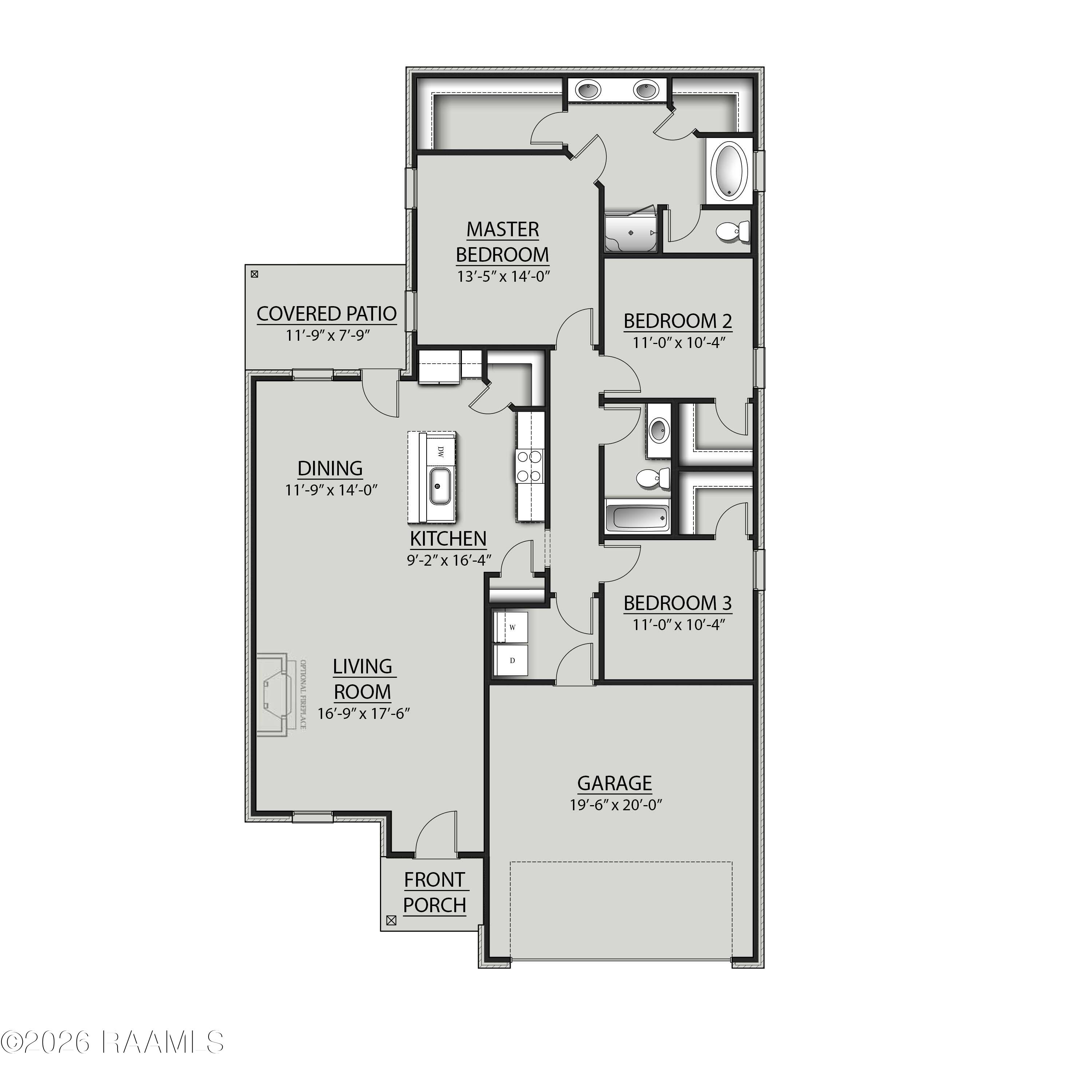130 Ridley Lane Youngsville, LA 70592 - Photo 9 of 9 FLOOR PLAN