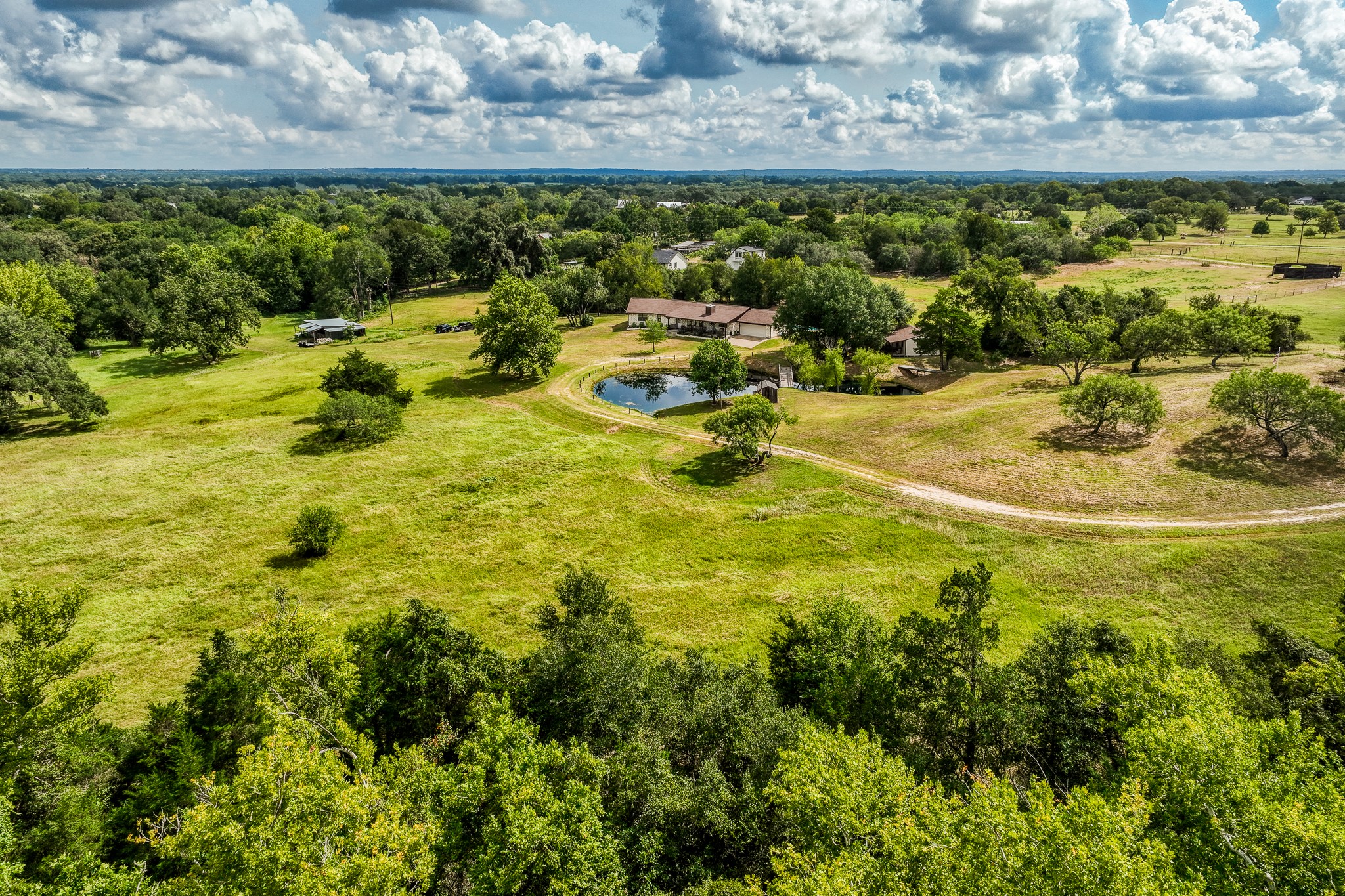 515 East Sh 543 Loop West Point, TX 78963 - Photo 23 of 36 a view of a garden with an outdoor space