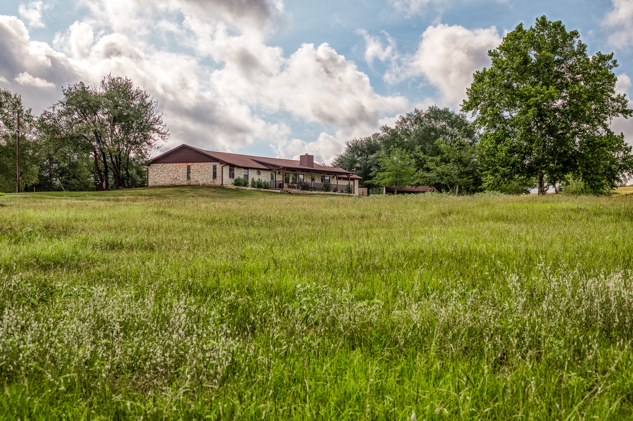 515 East Sh 543 Loop West Point, TX 78963 - Photo 9 of 36 a view of a big yard with plants and large trees