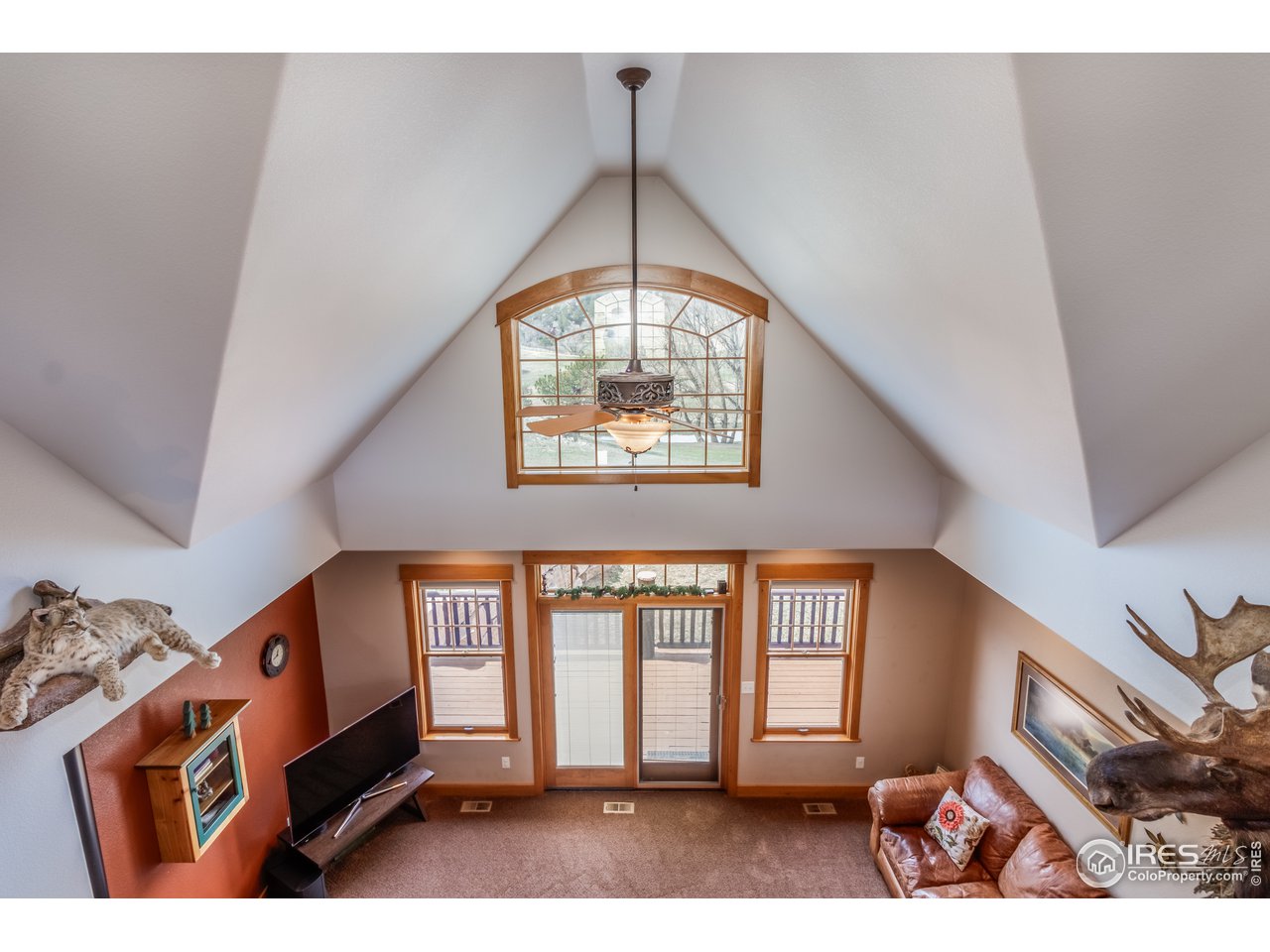 501 Blue Mountain Road Lyons, CO 80540 - Photo 10 of 29 balcony overlook into livingroom