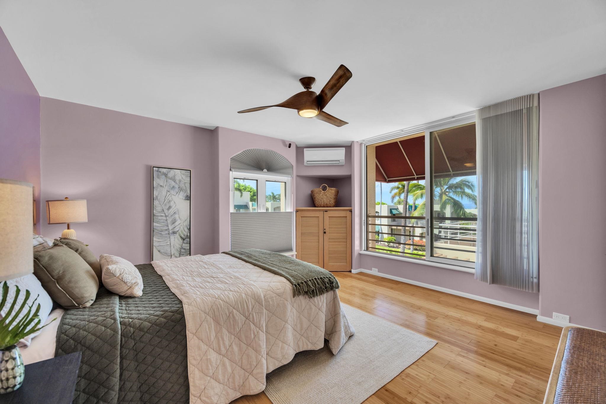3150 Wailea Alanui Drive, Unit 2504 Kihei, HI 96753 - Photo 30 of 47 a spacious bedroom with a bed and a window