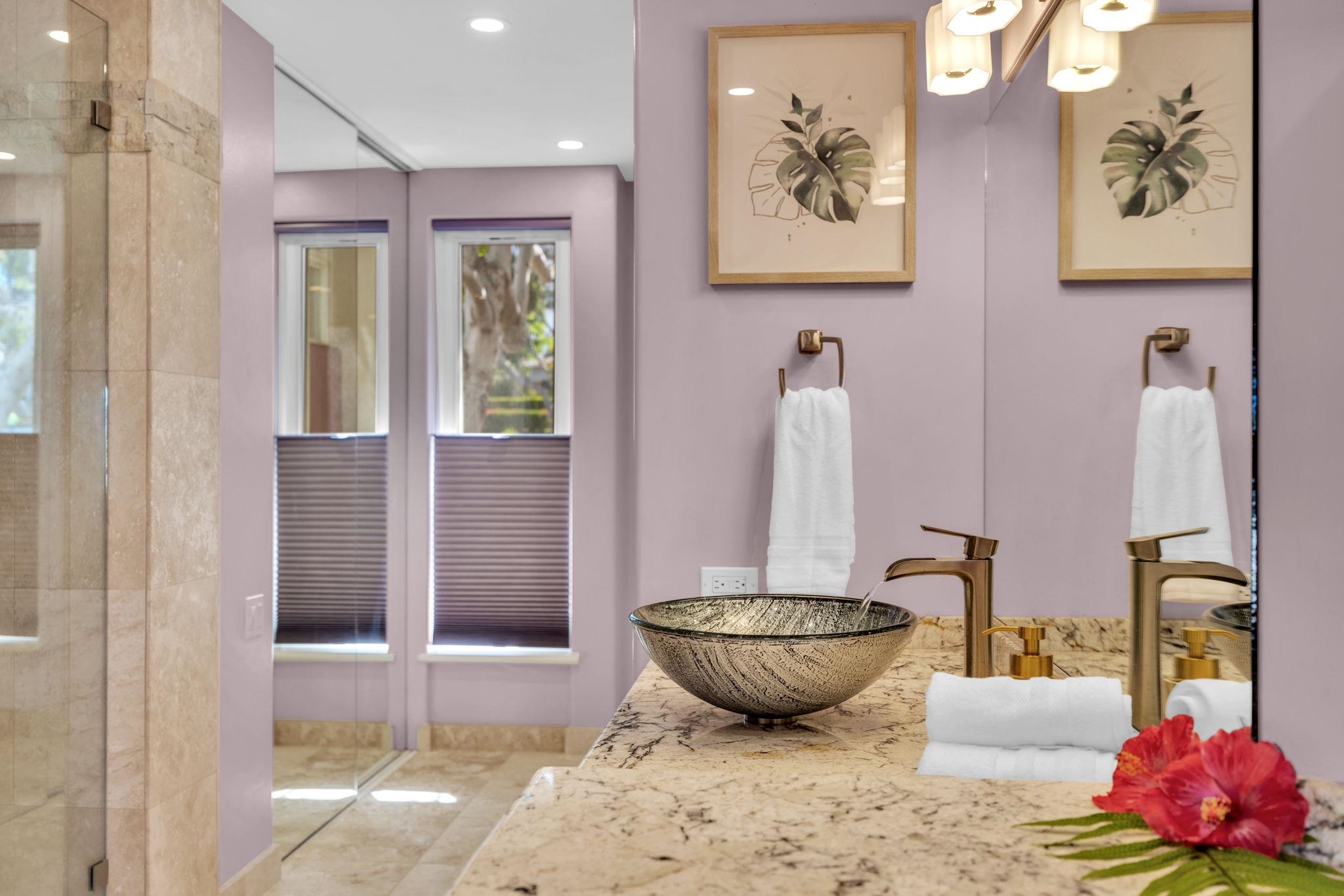 3150 Wailea Alanui Drive, Unit 2504 Kihei, HI 96753 - Photo 32 of 47 a view of a bathroom with a tub and shower