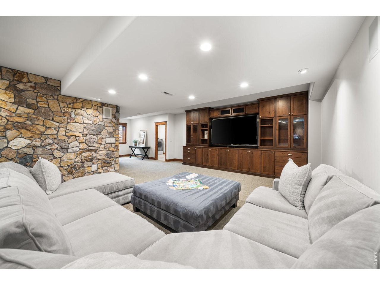 316 Wood Street Fort Collins, CO 80521 - Photo 24 of 50 a living room with furniture and a flat screen tv