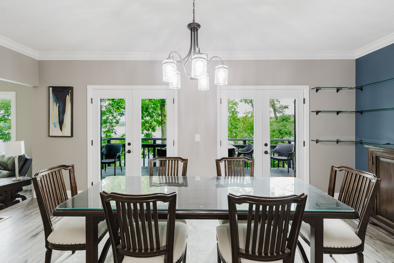12225 Pebble Point Road Marion, IL 62959 - Photo 20 of 88 a view of a dining room with furniture window and outside view