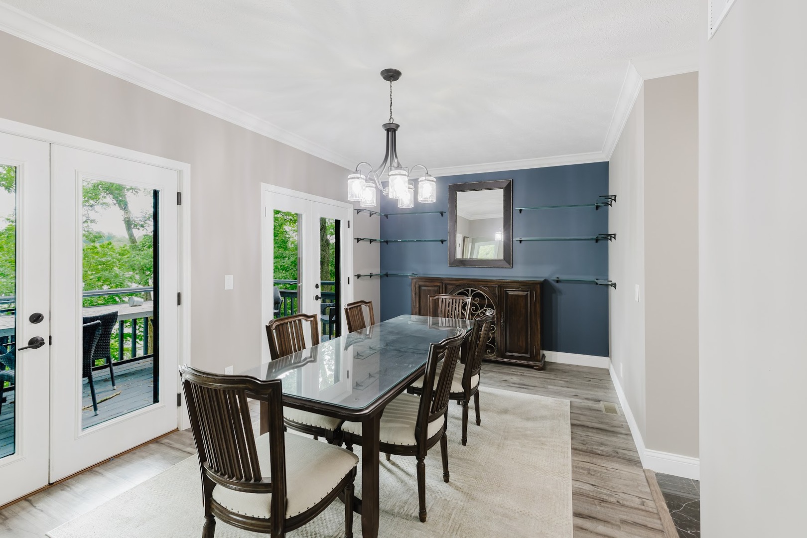 12225 Pebble Point Road Marion, IL 62959 - Photo 21 of 88 a view of a dining room with furniture window and outside view