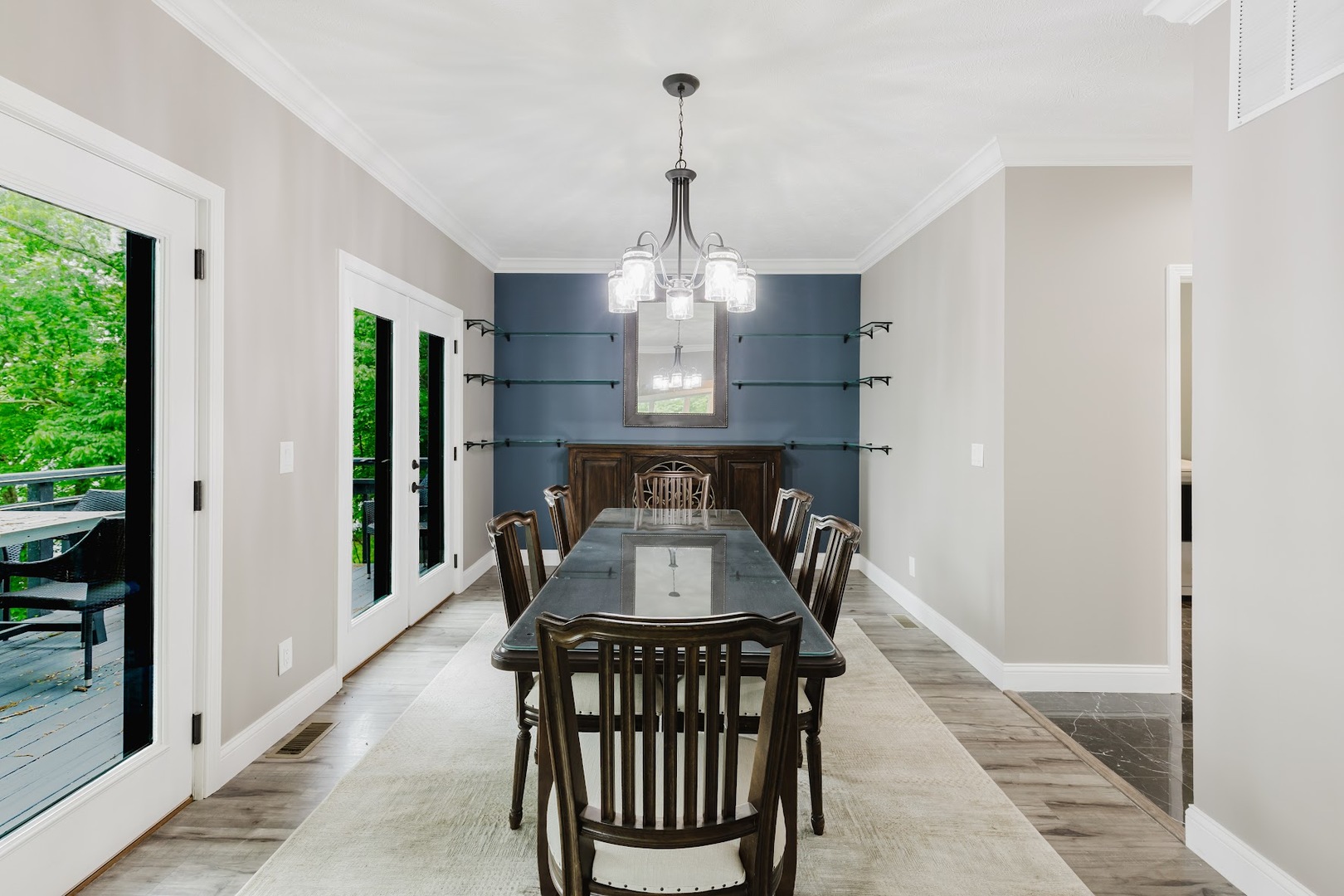 12225 Pebble Point Road Marion, IL 62959 - Photo 22 of 88 a view of a dining room with furniture window and wooden floor