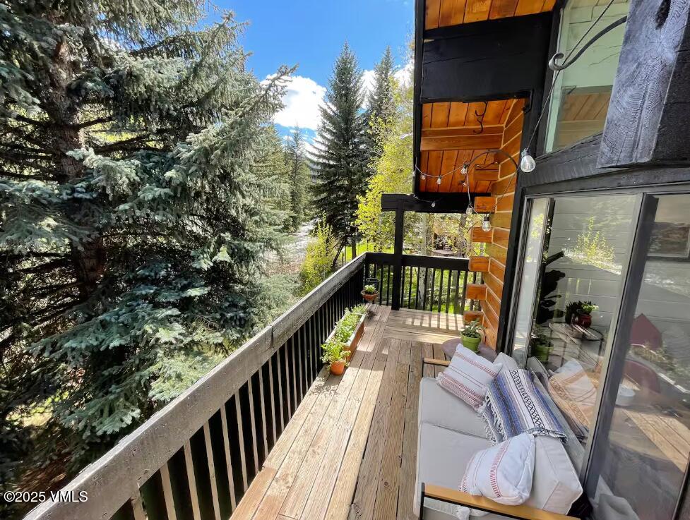 2958 South Frontage Road West, Unit B5 Vail, CO 81657 - Photo 11 of 13 a view of balcony with furniture