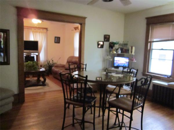 38-40 Palmyra Street Springfield, MA 01118 - Photo 3 of 14 a view of a dining room with furniture and a window