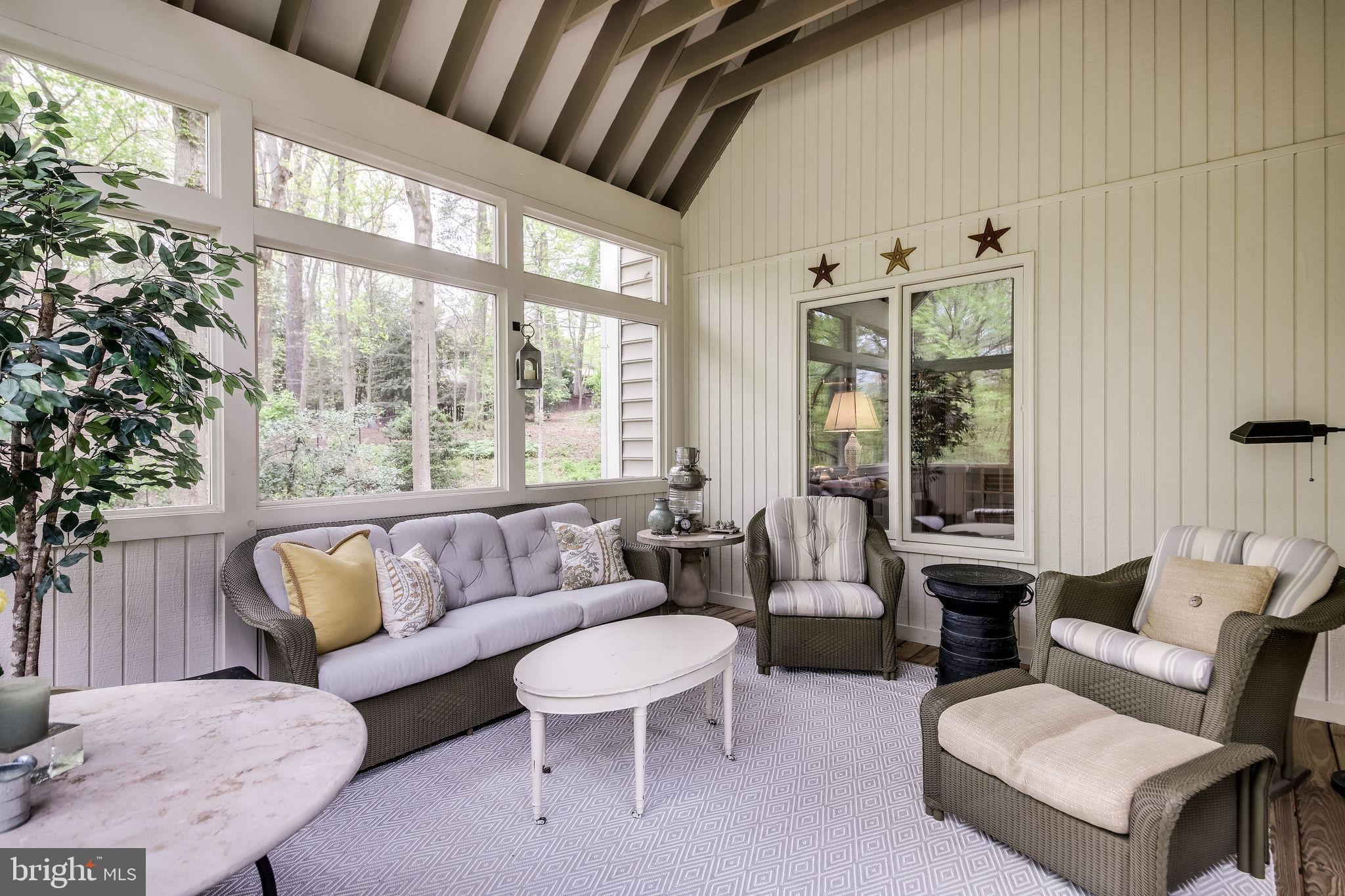 1159 B Fieldview Drive Reston, VA 20194 - Photo 3 of 67 Soaring beams in Screened Porch