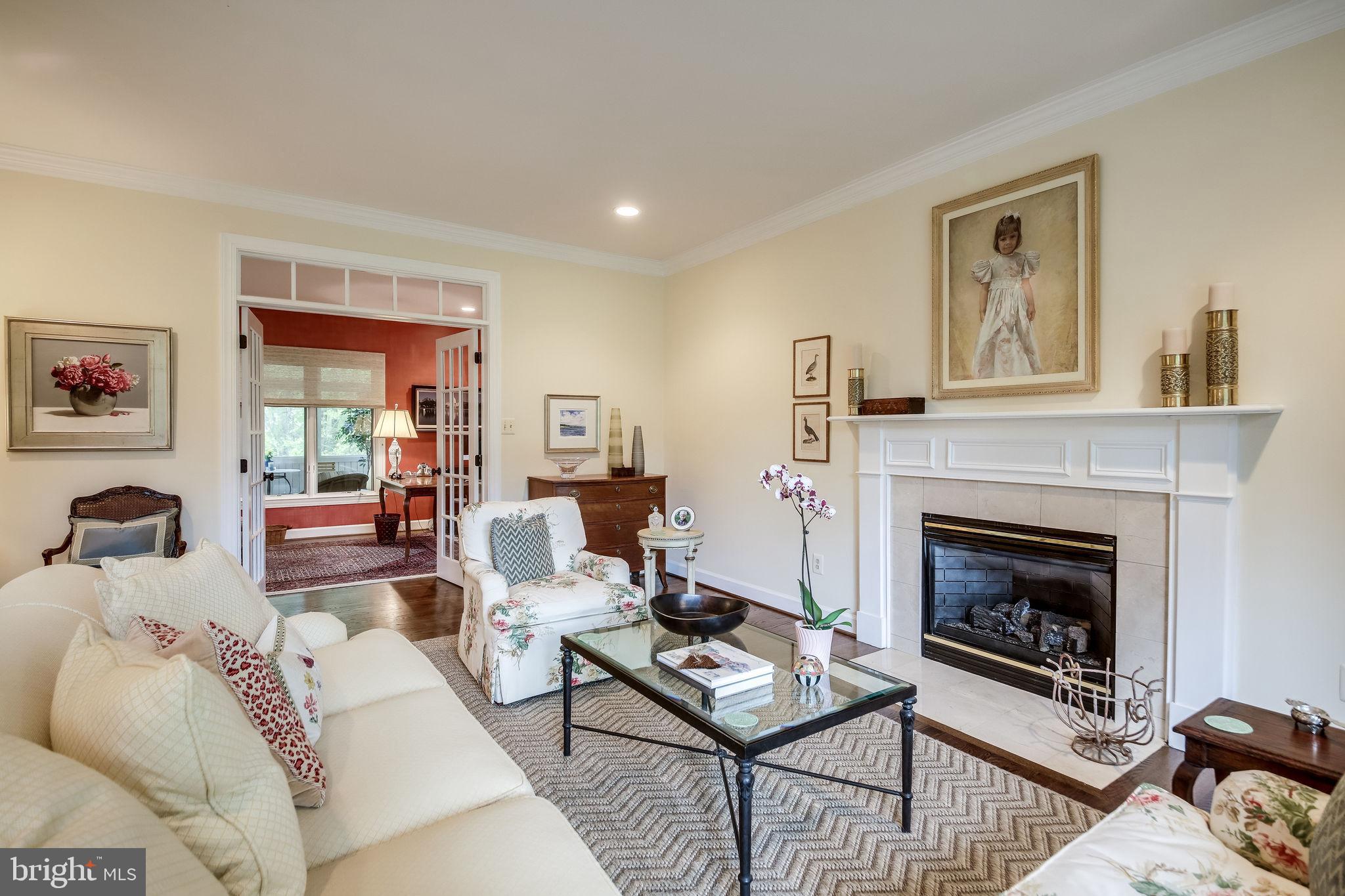 1159 B Fieldview Drive Reston, VA 20194 - Photo 10 of 67 Gas fireplace with marble surround
