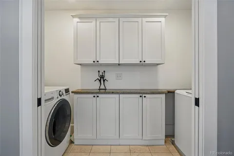 a bedroom with furniture