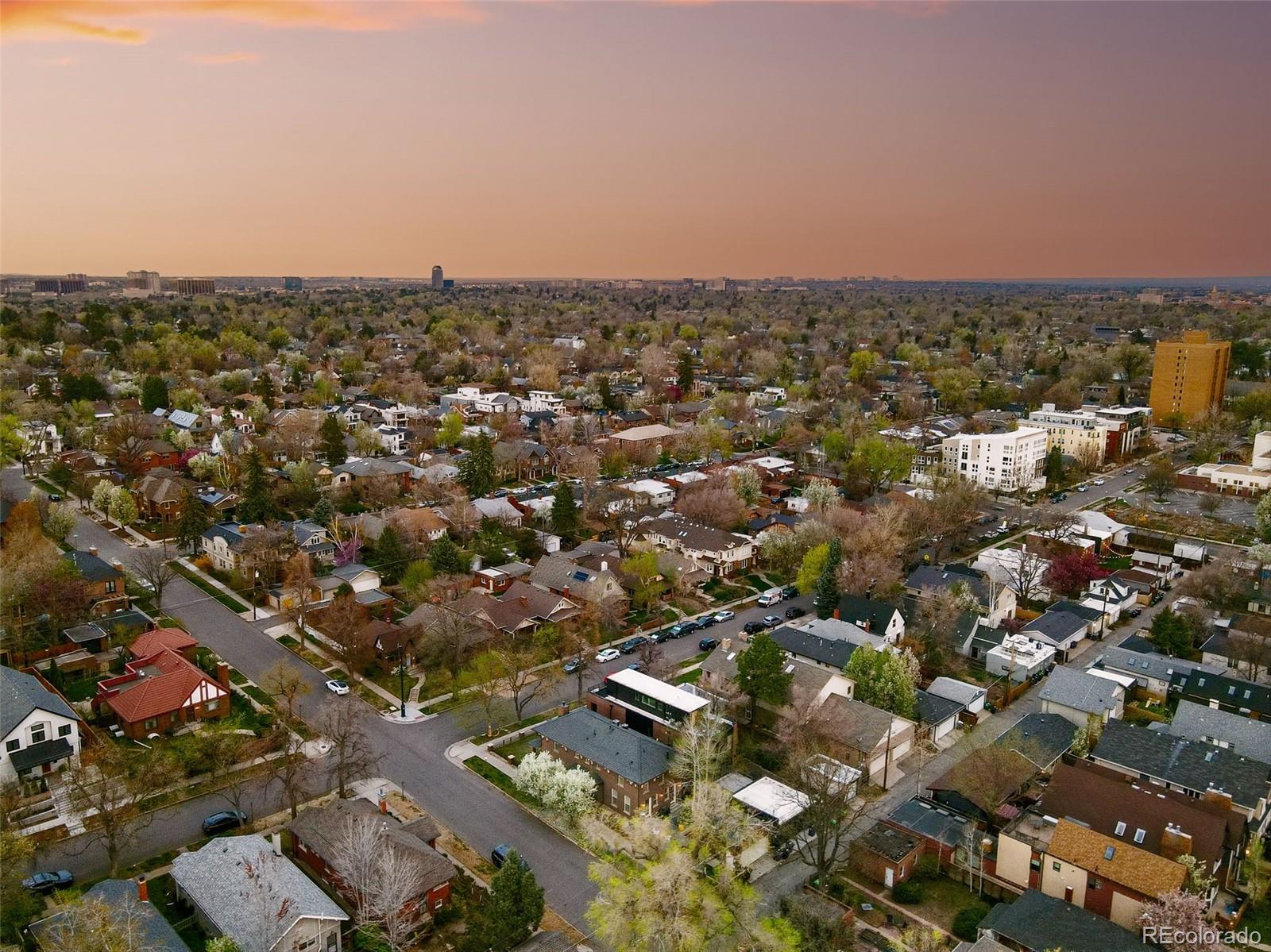 201 South Lafayette Street Denver, CO 80209 - Photo 40 of 48 an aerial view of multiple house