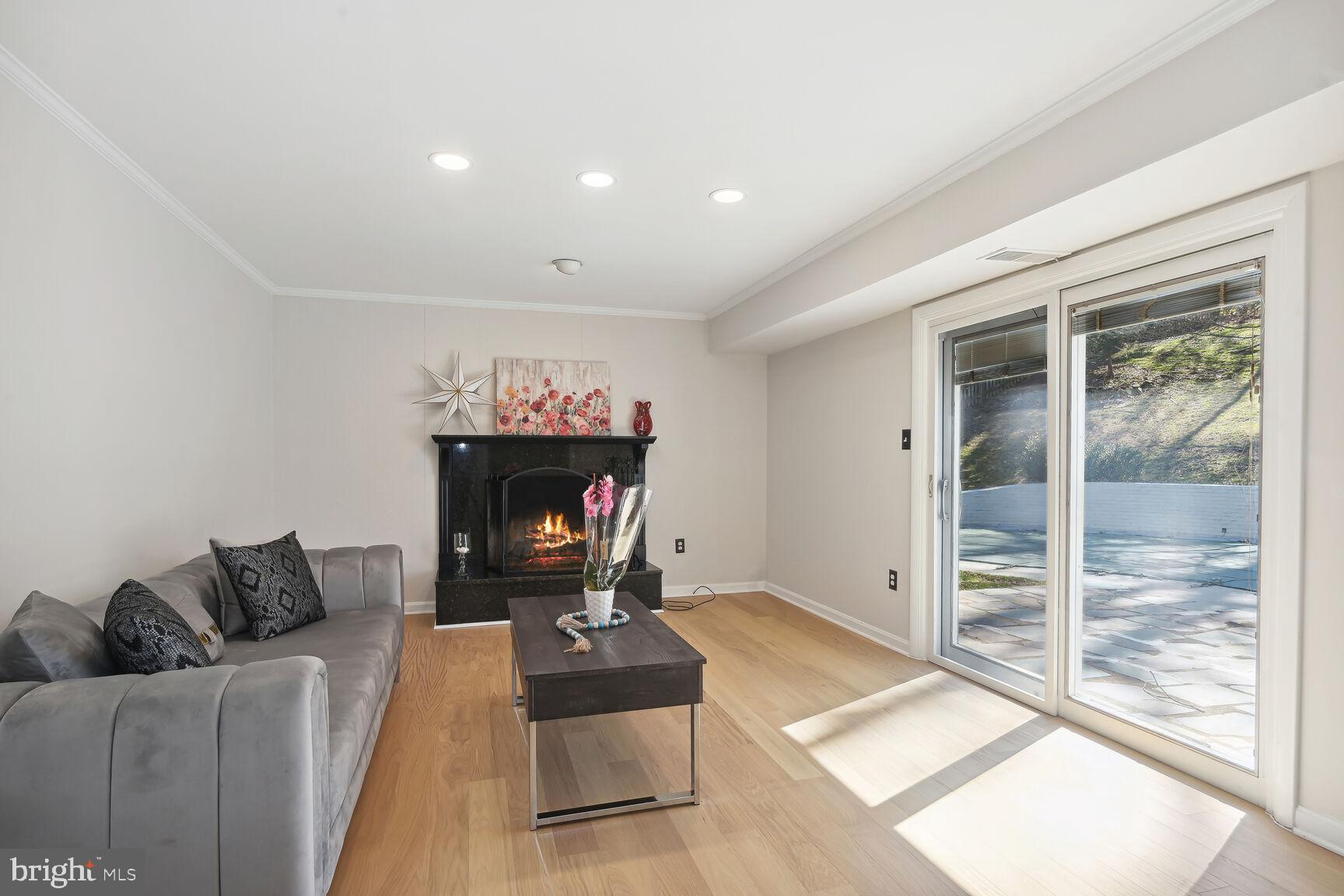 8516 West Howell Road Bethesda, MD 20817 - Photo 18 of 44 Family Room with Fireplace