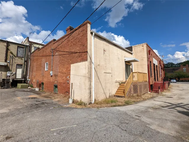 a front view of a building