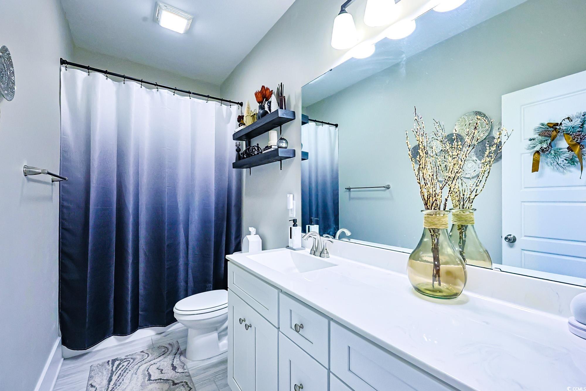 669 Pacific Commons Drive Surfside Beach, SC 29575 - Photo 19 of 36 Full bathroom with toilet and vanity