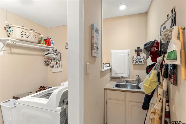 a room with storage and utility