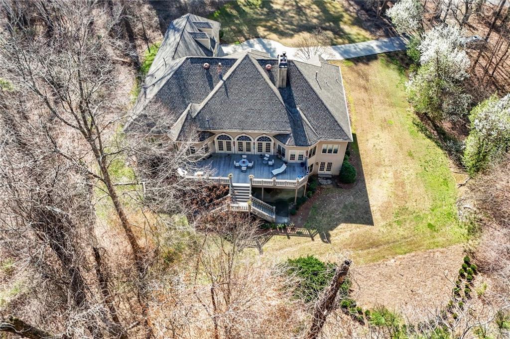 1296 Niskey Lake Road Southwest Atlanta, GA 30331 - Photo 86 of 88 a aerial view of a house with swimming pool and sitting area