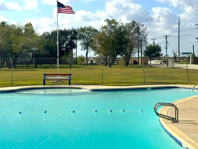 a view of a lake with houses