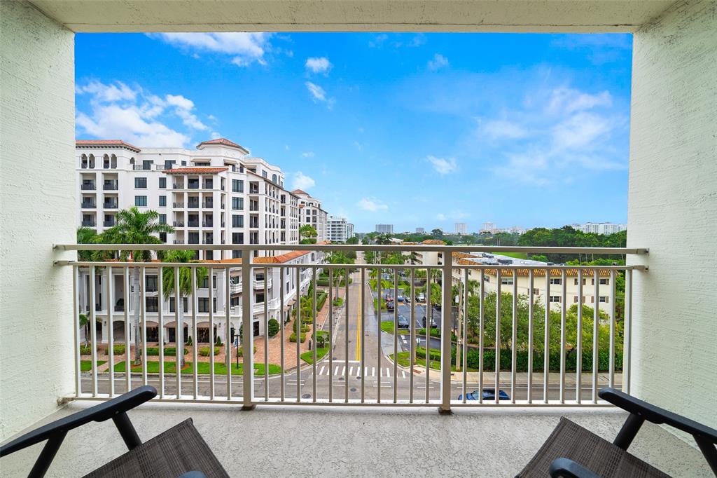 99 Southeast Mizner Boulevard, Unit 603 Boca Raton, FL 33432 - Photo 4 of 34 a view of a balcony with an outdoor space