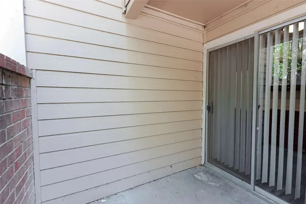 a view of a wooden door