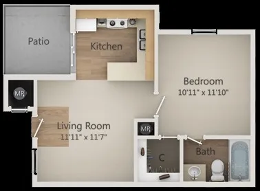 $993 | 2809 West William Cannon Drive, Unit I101, Austin, TX 78745