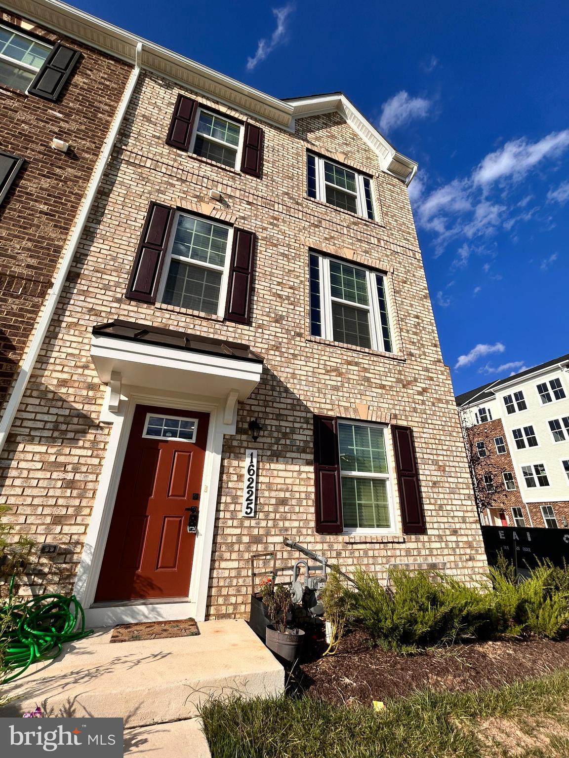 a front view of a house
